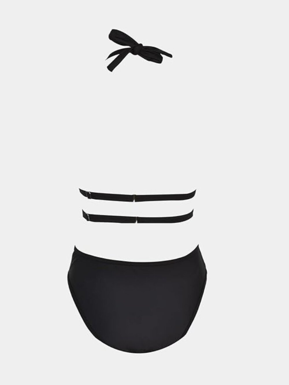 💦 Cupshe Black Mesh Halter One-Piece Swimsuit - EXCL COND / SZ MED - Picture 5 of 5